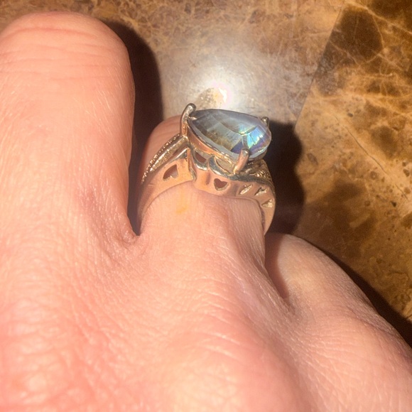 925 fire topaz size 8 - Picture 4 of 16